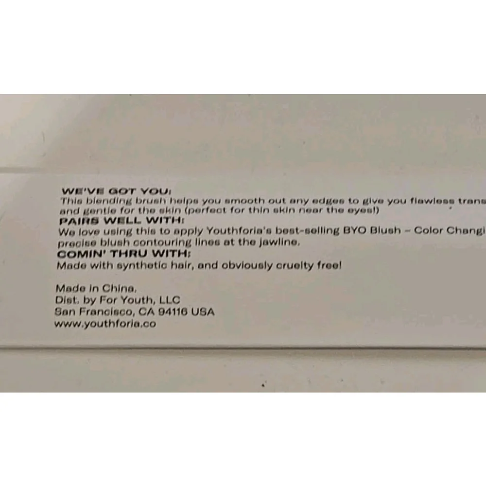 Youth Foria 201 Blending Brush New in Packaging (105)